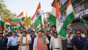 pushkar singh dhami in haldwani