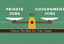 Government job workplace representing government vs private jobs decision-making