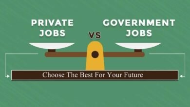 Government job workplace representing government vs private jobs decision-making
